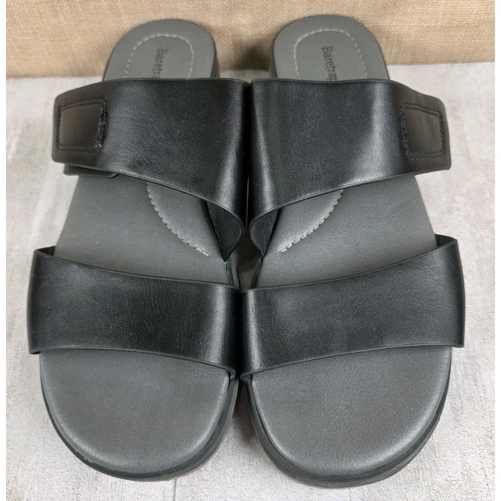 Baretraps Relena Women's Black Wedge Heel Sandals Comfort‎ Casual Boho Size 8.5M